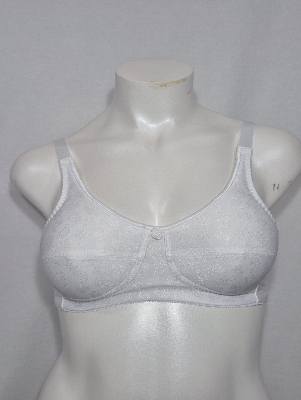34C ABC Style 103 Jacquard Wire‎ Free Mastectomy Bra White